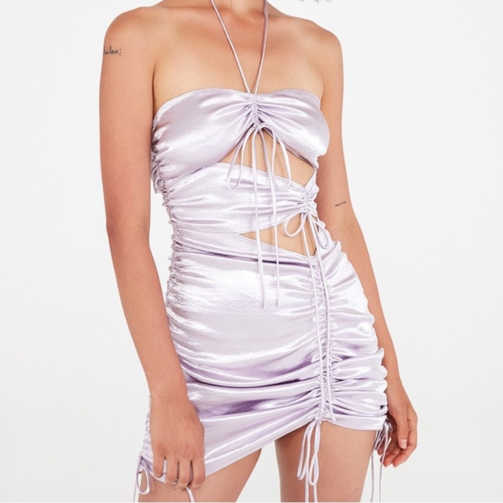 For Love and Lemons Sonora Drawstring Mini Dress